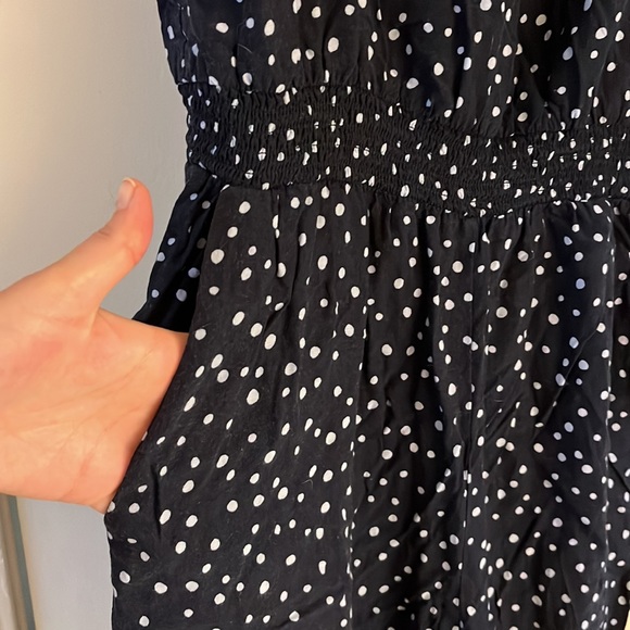 Spotted wide leg LOFT jumpsuit - Picture 2 of 5